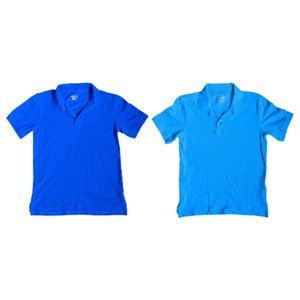 THE CHILDREN'S PLACE Blue Polos Bundle of 2 -Size 10/12